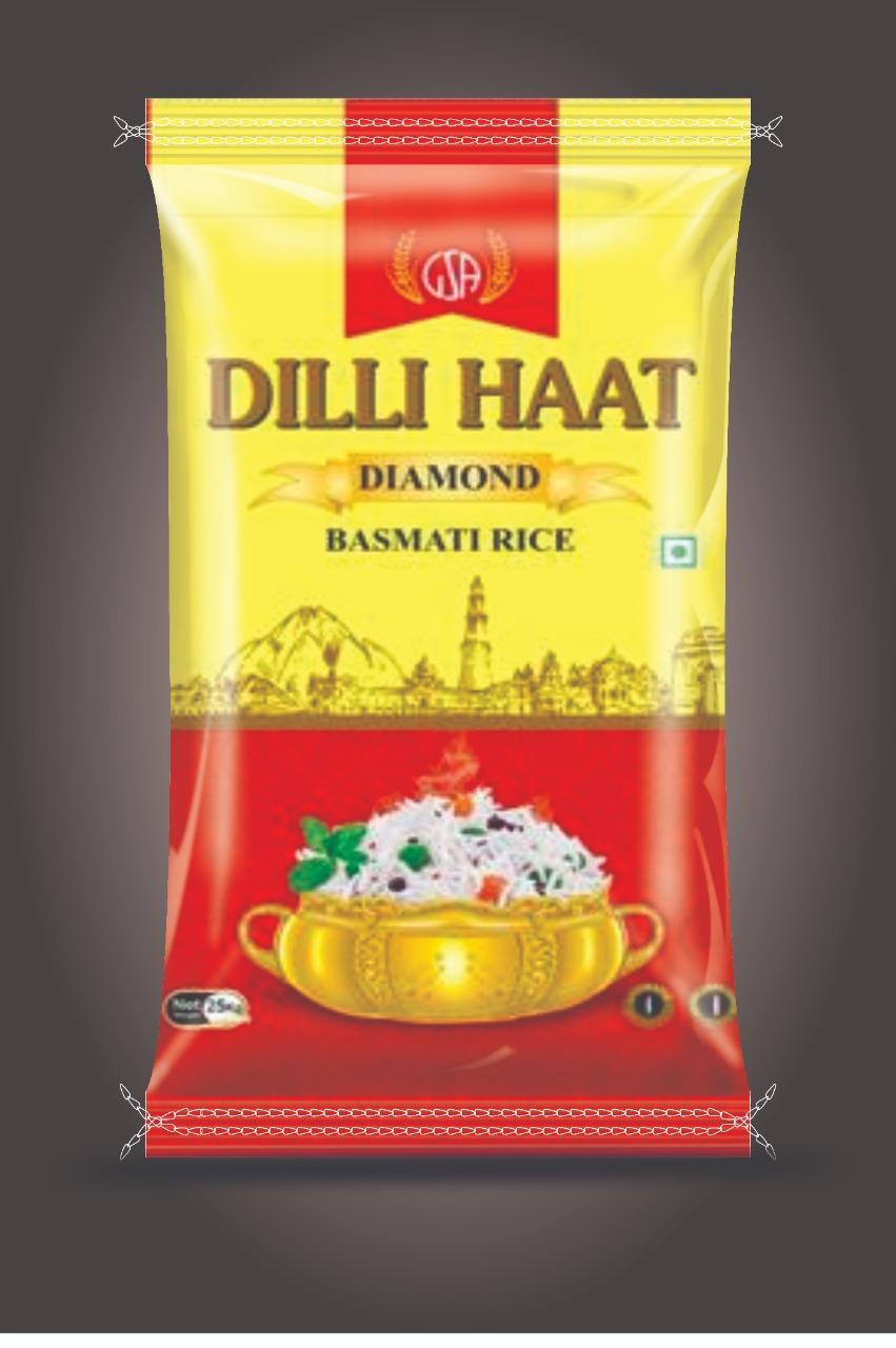Dilli Haat Diamond Basmati Rice packaging